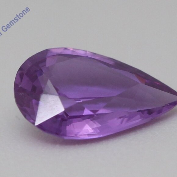 Pear Loose Sapphire (1.46 Ct Pinkish Purple Vs2) Gia C53000099 - Picture 3 of 6